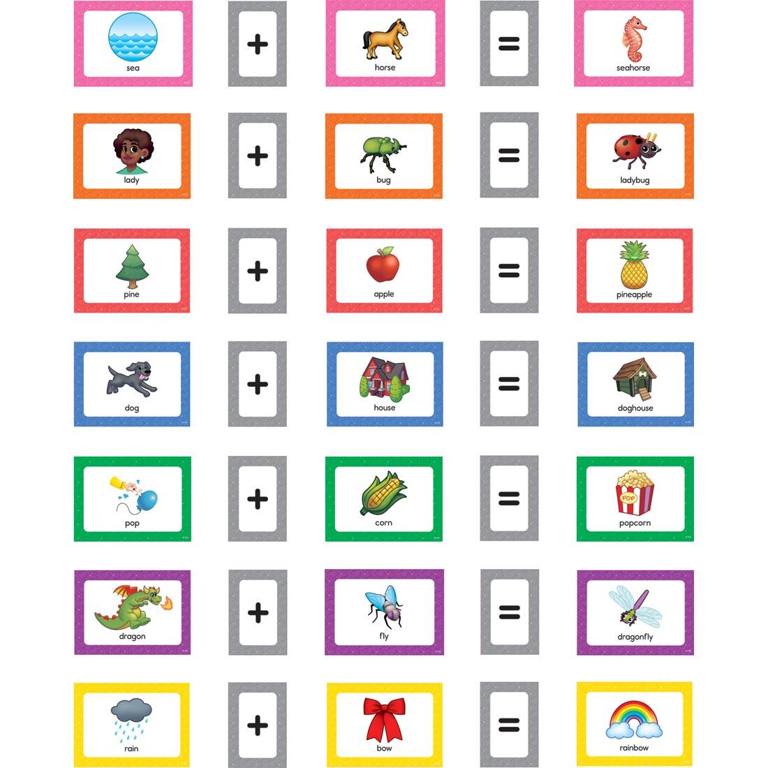 Compound Words Pocket Chart Cards By Teacher Created Resources