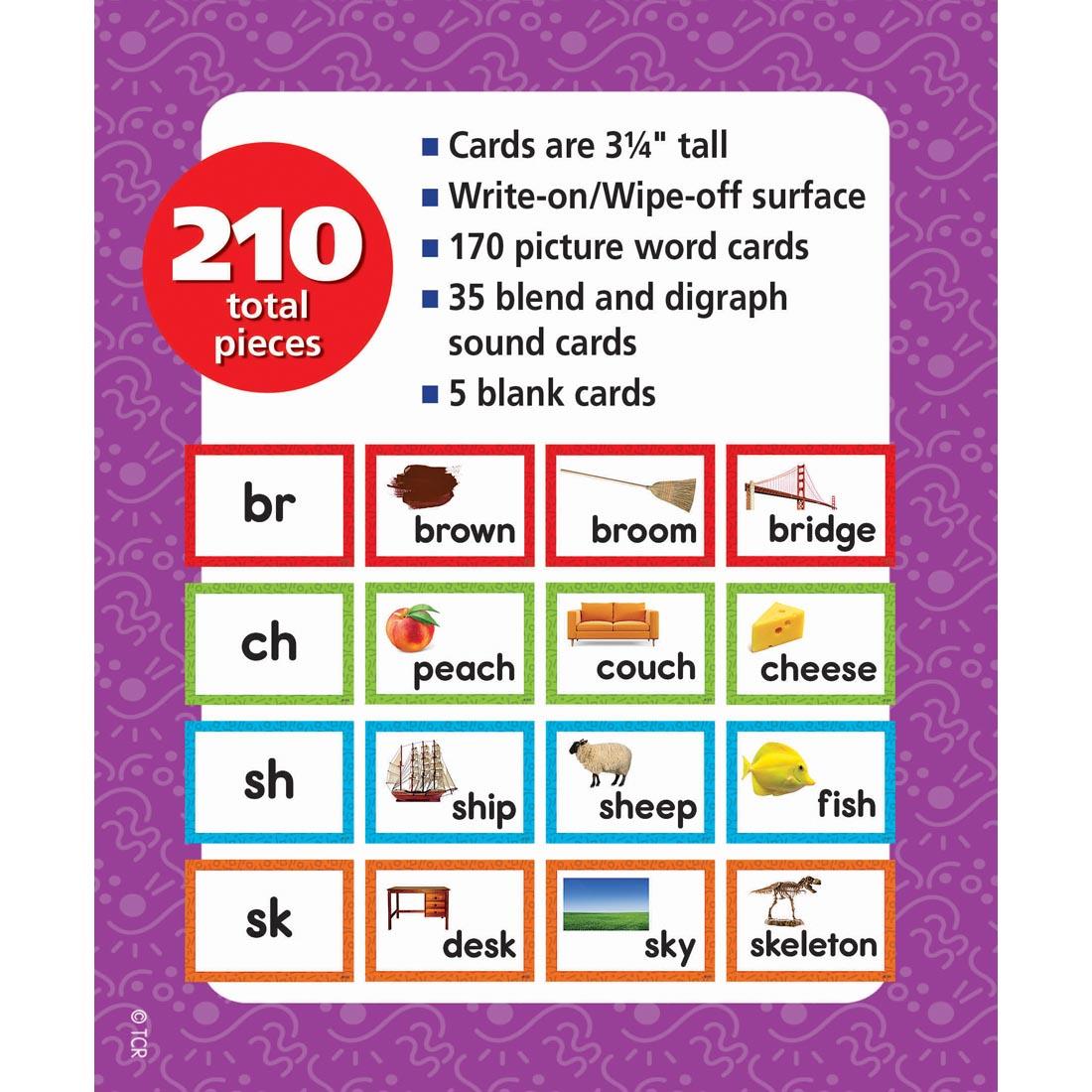 Information sheet for the Consonant Blends And Digraphs Pocket Chart Cards By Teacher Created Resources