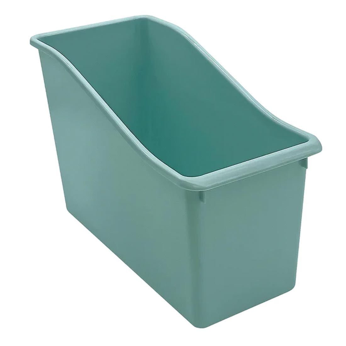Calming Blue Plastic Book Bin