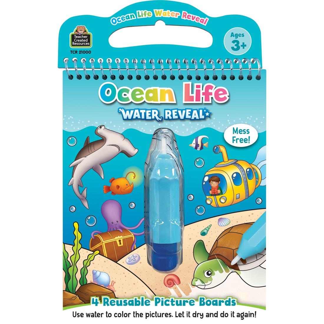 front of package of Ocean Life Water Reveal By Teacher Created Resources