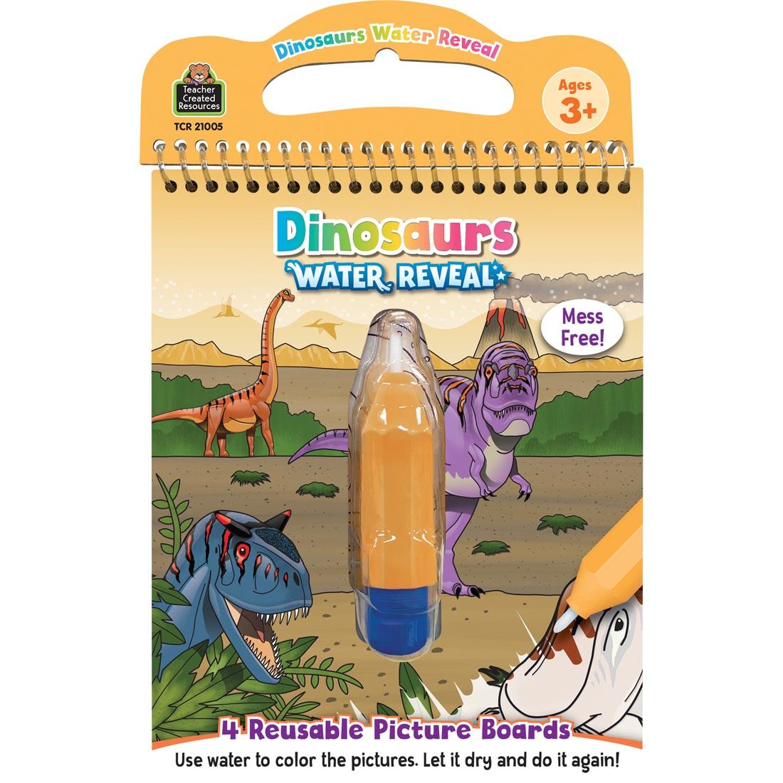 front cover of Dinosaurs Water Reveal By Teacher Created Resources