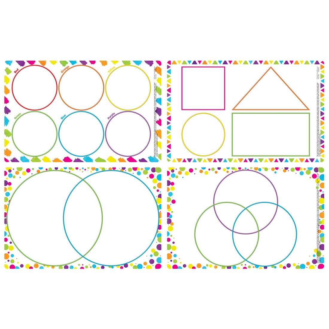 one side of the 4 Sorting Mats By Teacher Created Resources