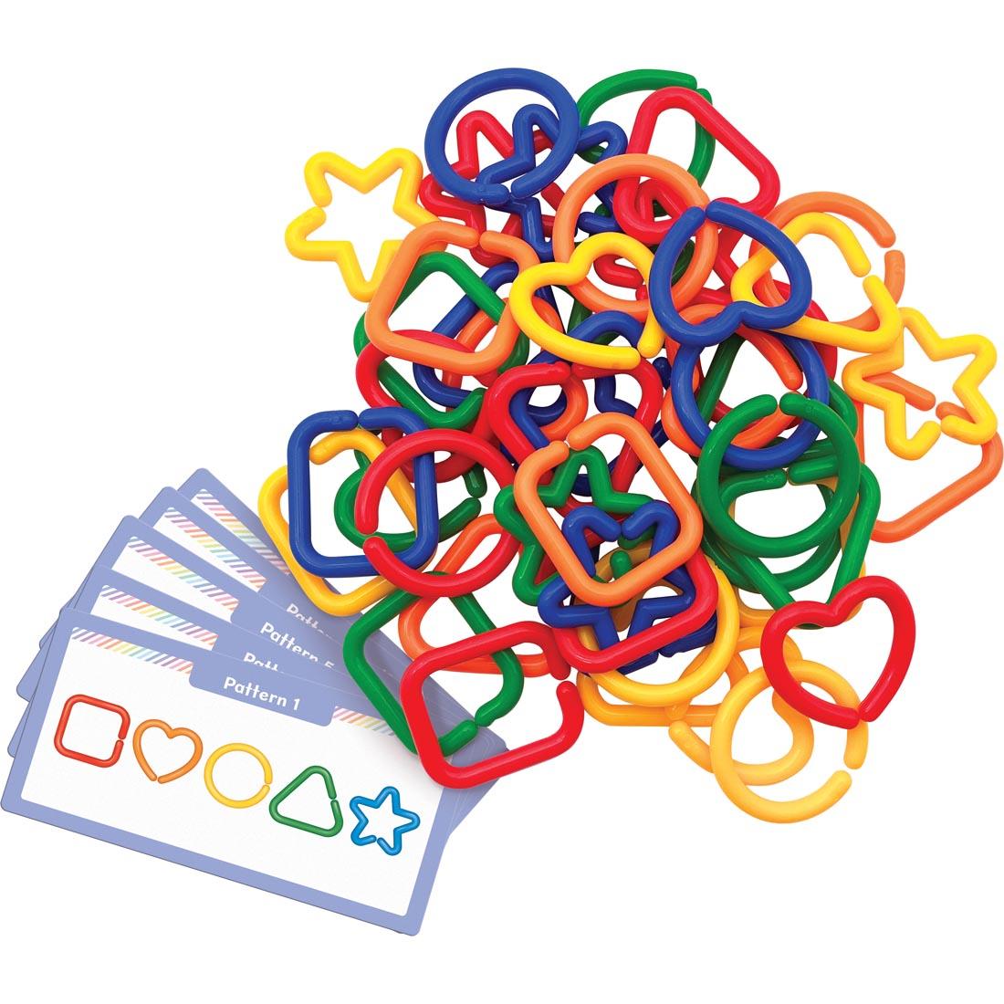 contents of the Linking Shapes By Teacher Created Resources