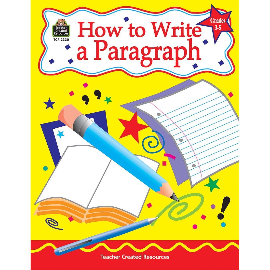 How to Write a Paragraph Book Grades 3-5