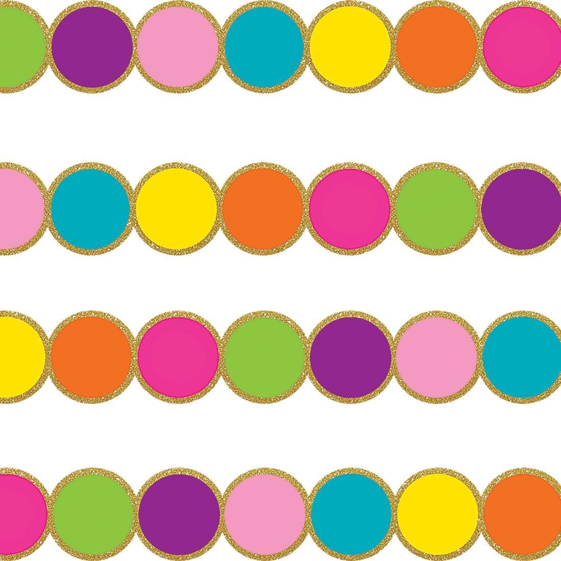 Confetti Circles Die-Cut Border Trim