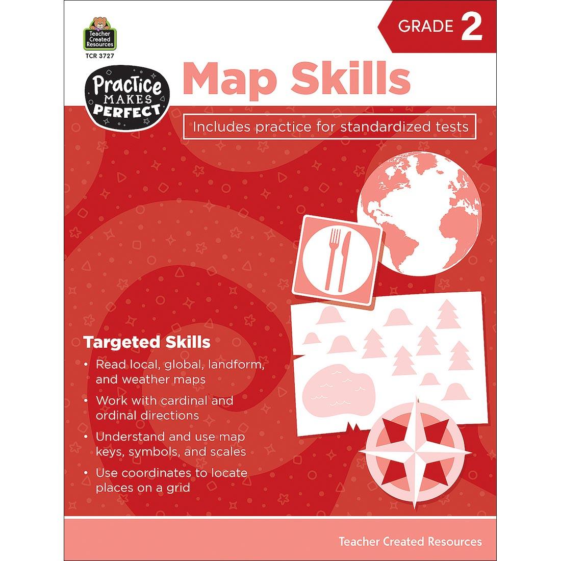 Practice Makes Perfect Book: Map Skills Grade 2 By Teacher Created Resources