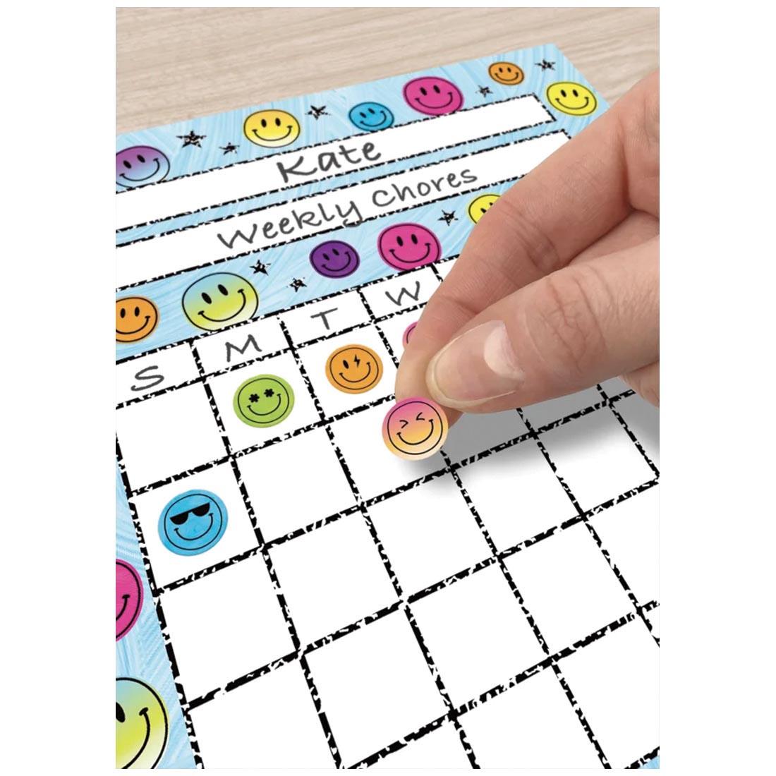 Brights 4Ever Smiley Faces Mini Stickers Valu-Pak By Teacher Created ...