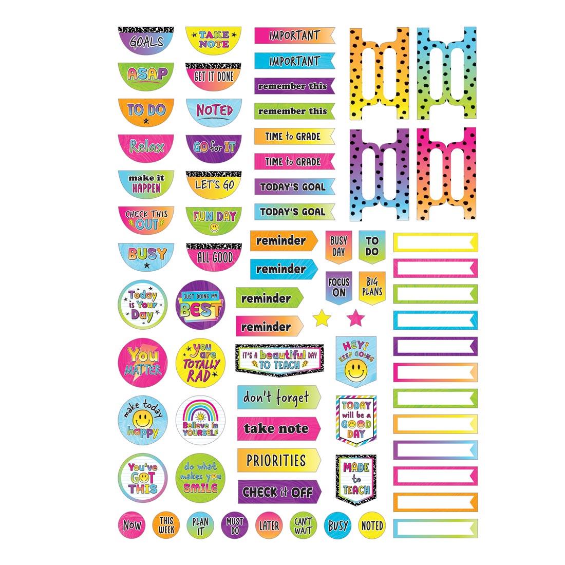 planner stickers from the Brights 4Ever Lesson Planner By Teacher Created Resources