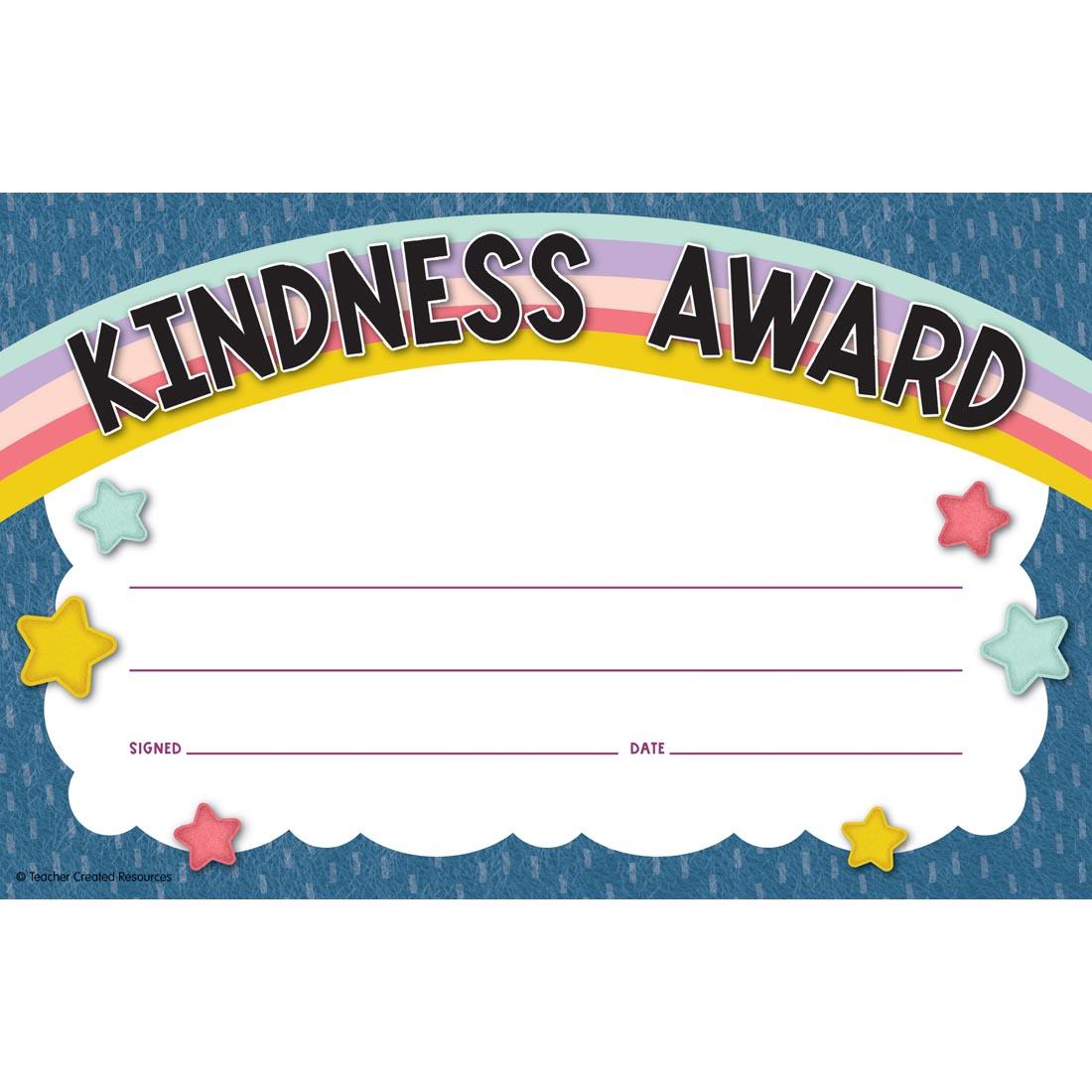 Kindness Award from the Oh Happy Day collection by Teacher Created Resources