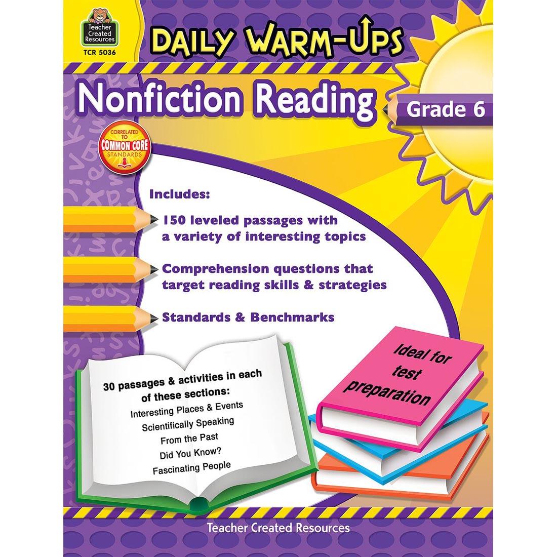 Daily Warm-Ups Book Nonfiction Reading Grade 6