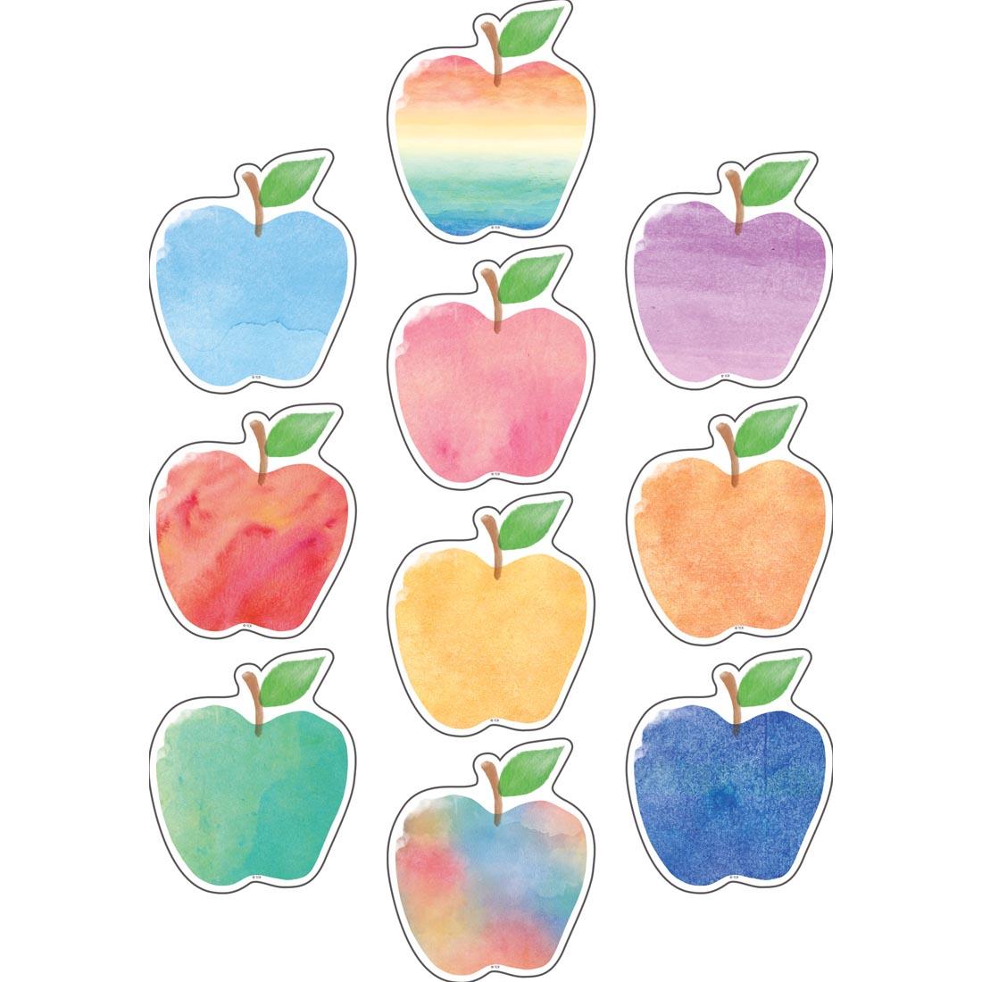 Apples Accents from the Watercolor collection by Teacher Created Resources