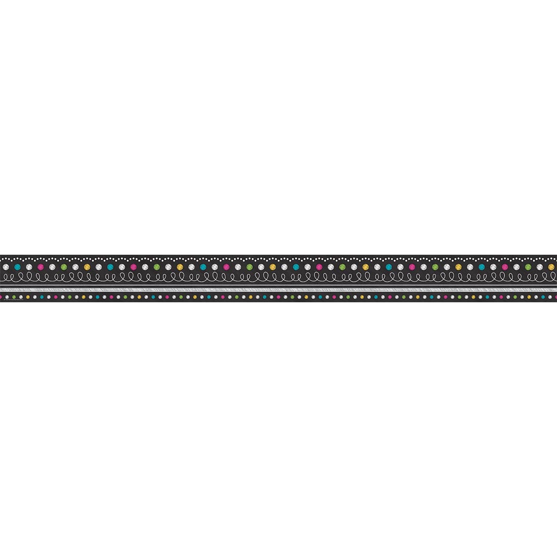 Straight Border Trim from the Chalkboard Brights collection by Teacher Created Resources