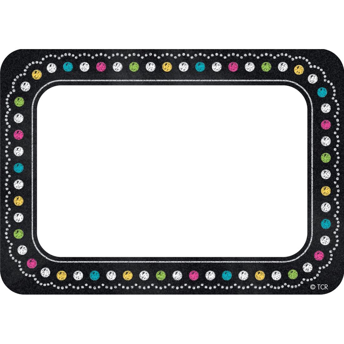 Name Tag from the Chalkboard Brights collection by Teacher Created Resources