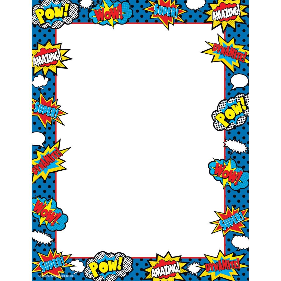 Superhero Computer Paper