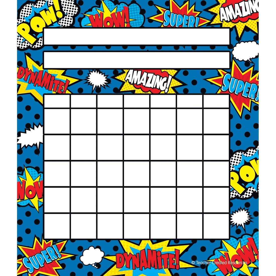 Superhero Student Incentive Chart