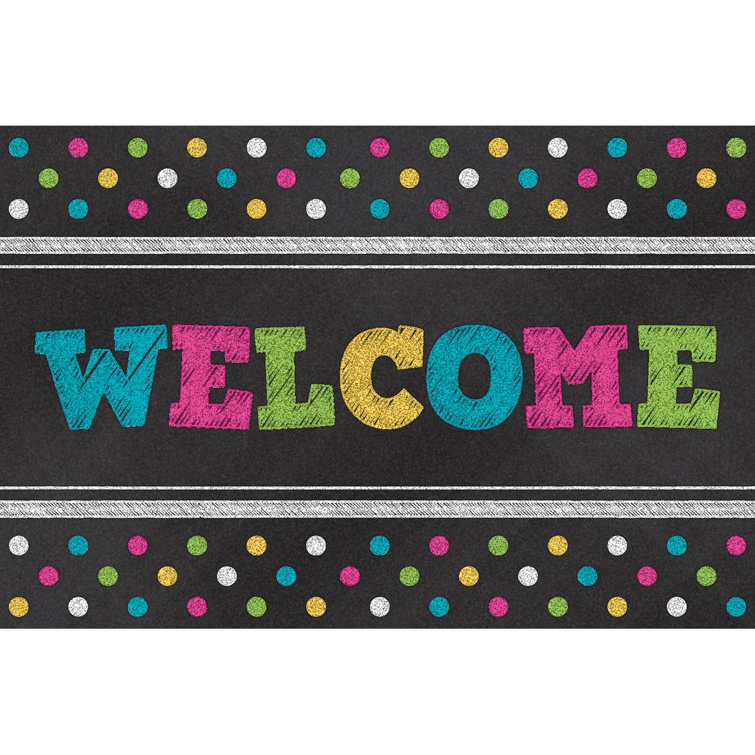 Welcome Postcard from the Chalkboard Brights collection by Teacher Created Resources