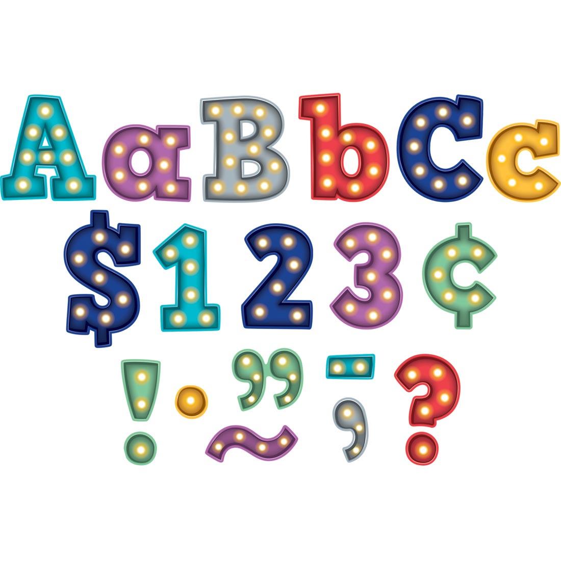 4" Bold Block Letters Combo Pack from the Marquee collection by Teacher Created Resources