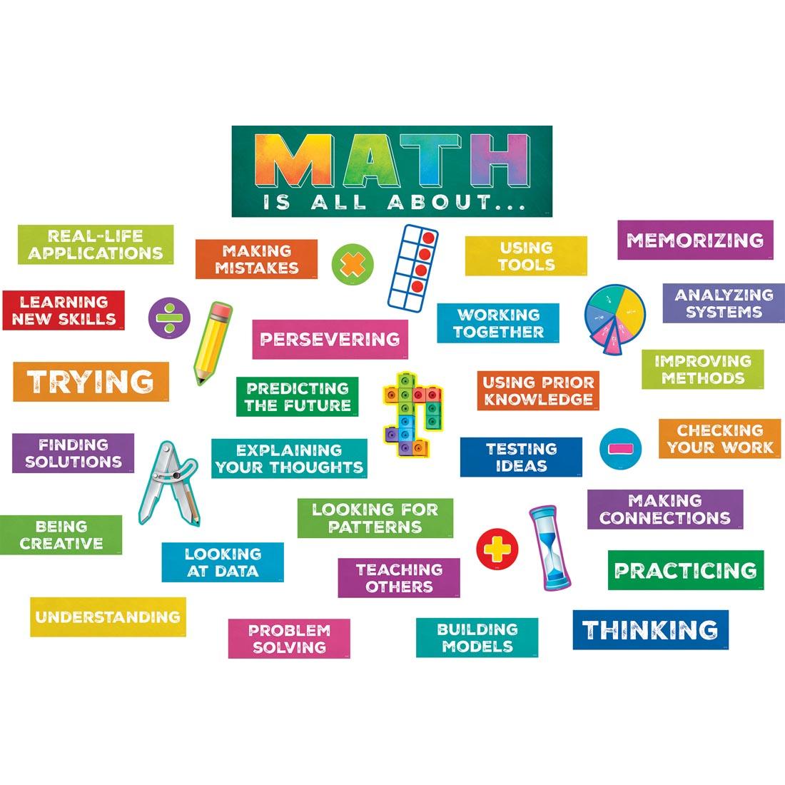 Math is All About Mini Bulletin Board Set By Teacher Created Resources
