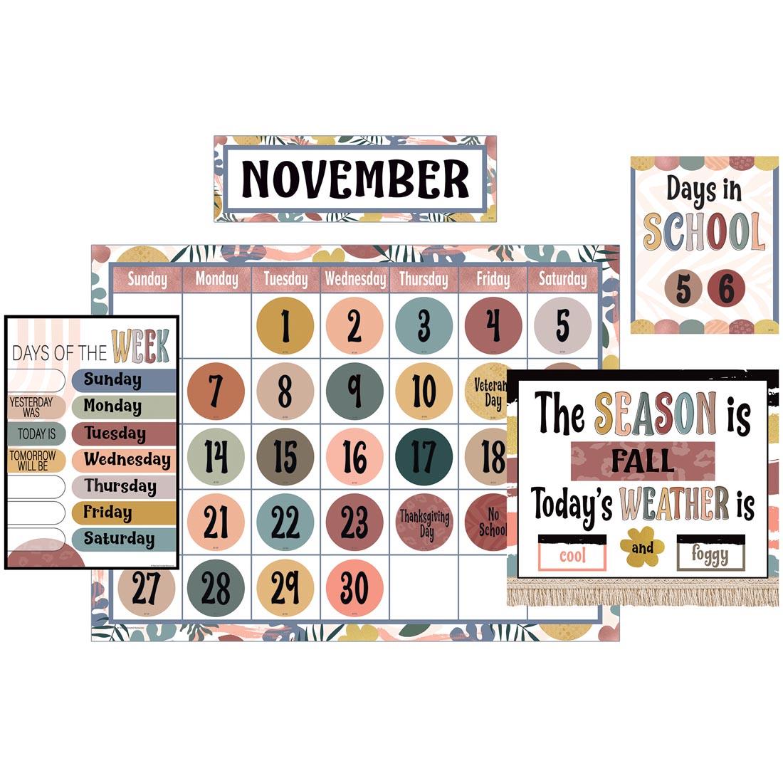 Calendar Bulletin Board Set from the Wonderfully Wild collection by Teacher Created Resources