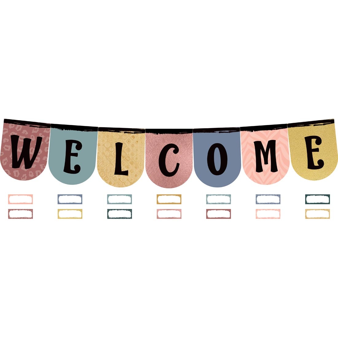 Welcome Bunting Bulletin Board Set from the Wonderfully Wild collection by Teacher Created Resources