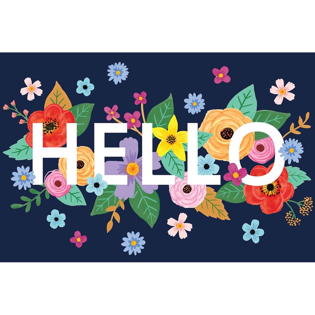 Hello Postcard from the Wildflowers collection By Teacher Created Resources