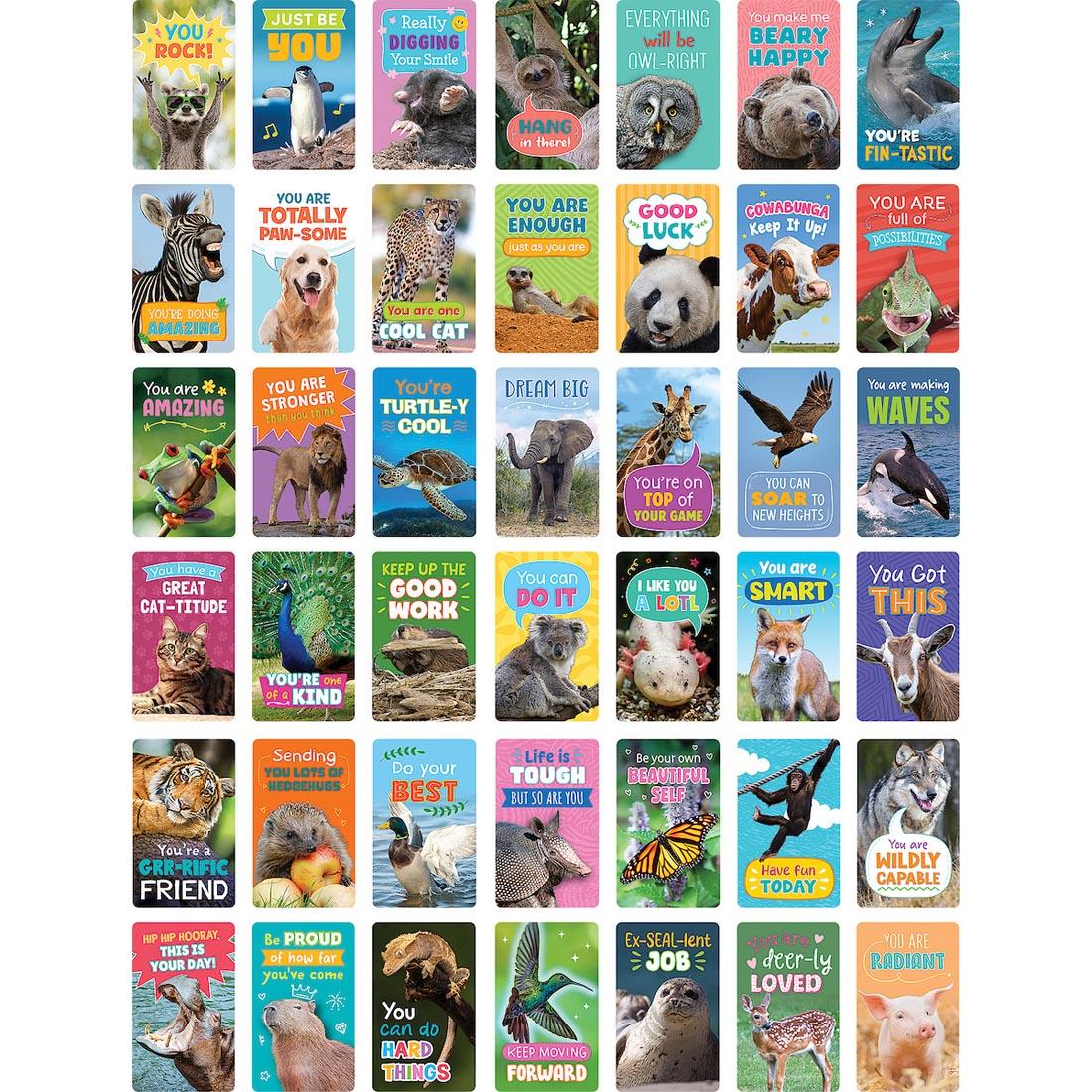 Encouragement Cards from the Go Wild Animals collection by Teacher Created Resources