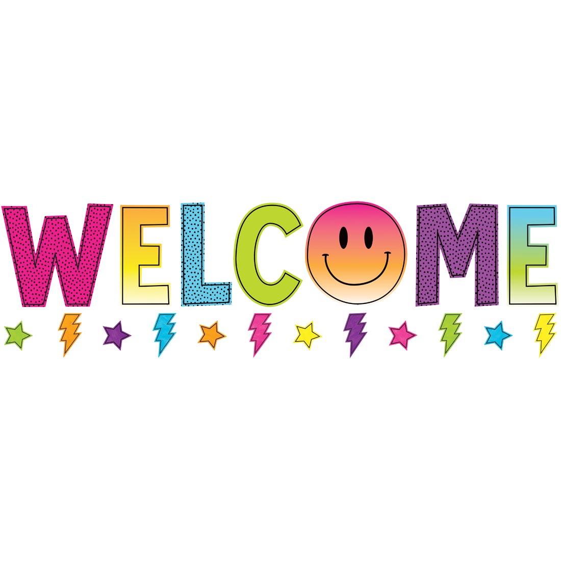 Welcome Bulletin Board Set from the Brights 4Ever collection by Teacher Created Resources