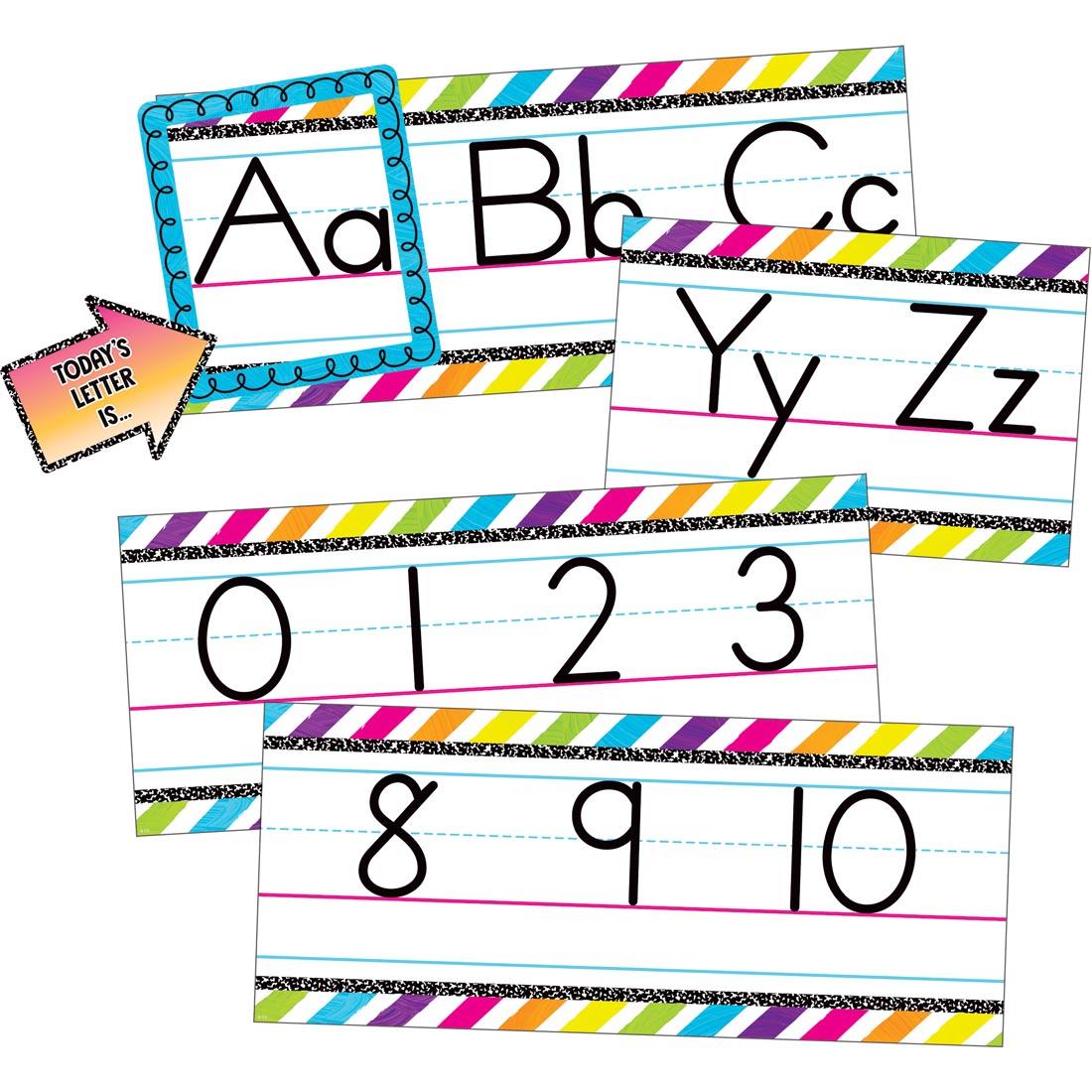 Alphabet Line Bulletin Board Set from the Brights 4Ever collection by Teacher Created Resources