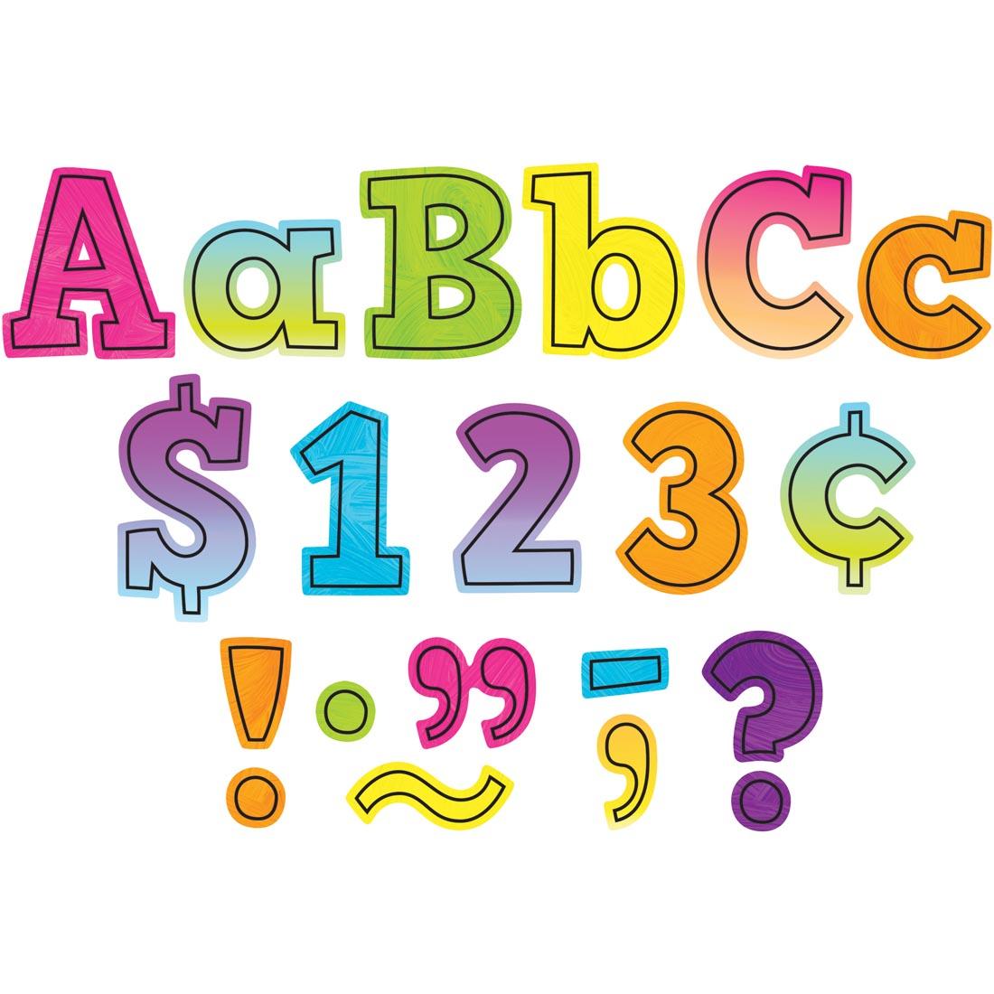 Bold Block 4" Letters Combo Pack from the Brights 4Ever collection by Teacher Created Resources