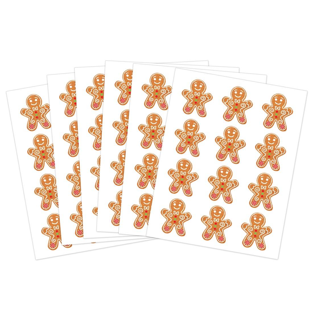 sheets of Gingerbread Cookies Stickers By Teacher Created Resources