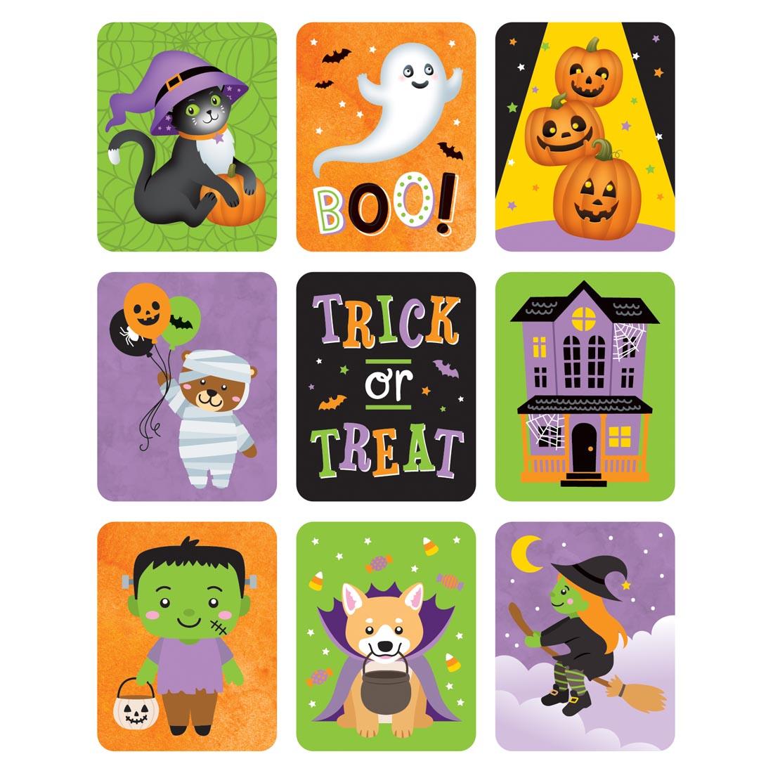 9 Large Halloween Stickers By Teacher Created Resources