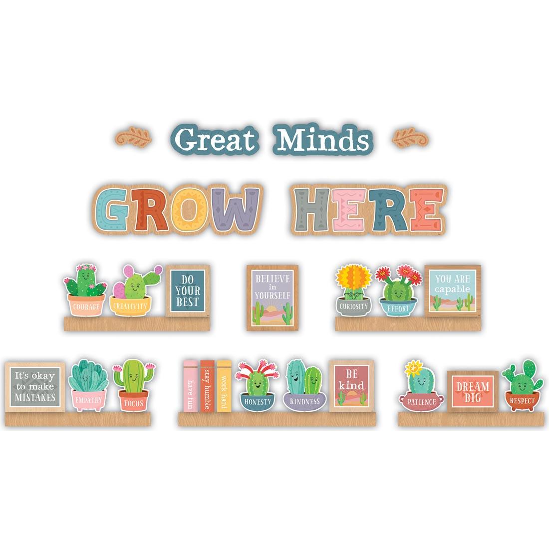 Mini Bulletin Board Set from the Happy Cactus Crew collection By Teacher Created Resources
