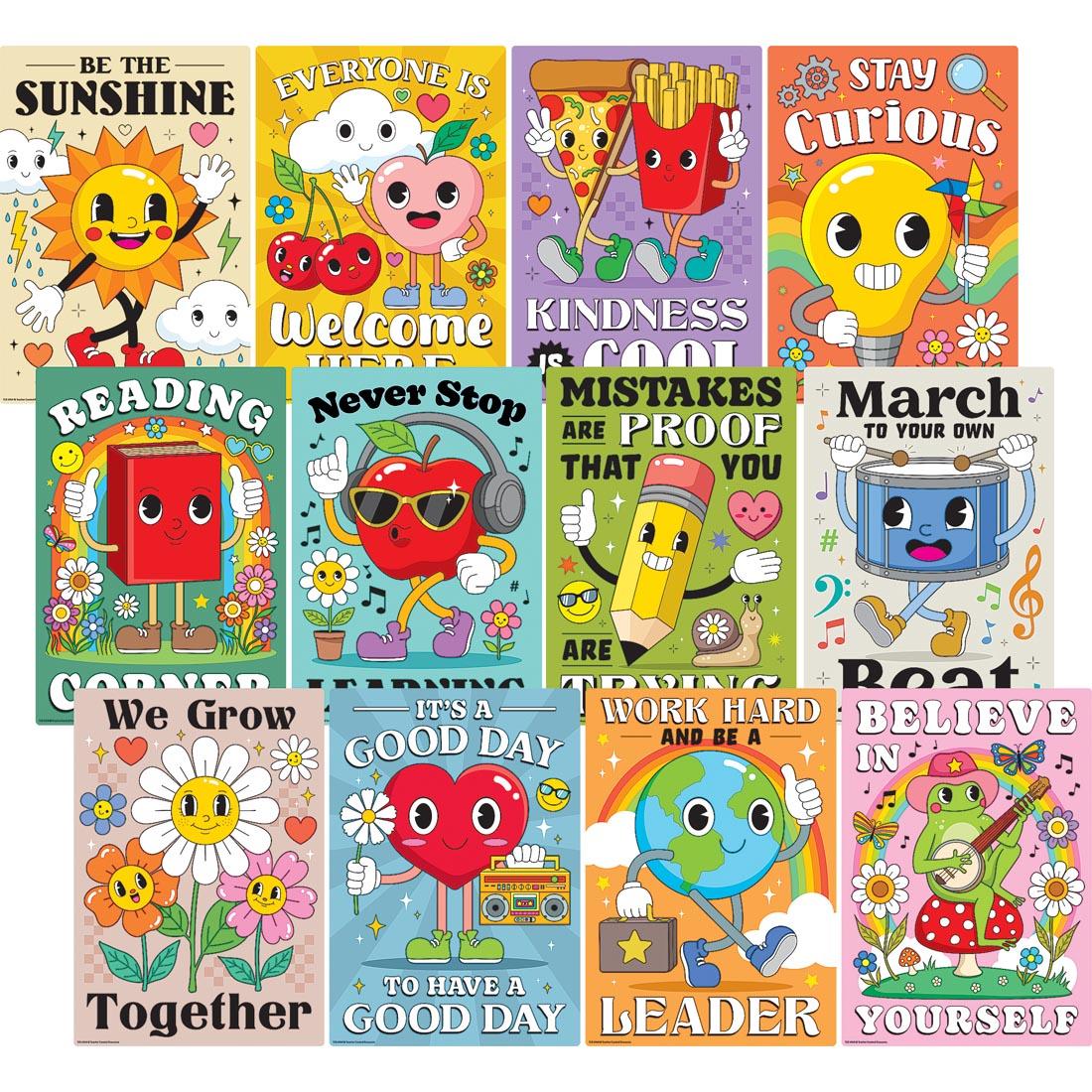 Retro Fun Small Poster Pack By Teacher Created Resources
