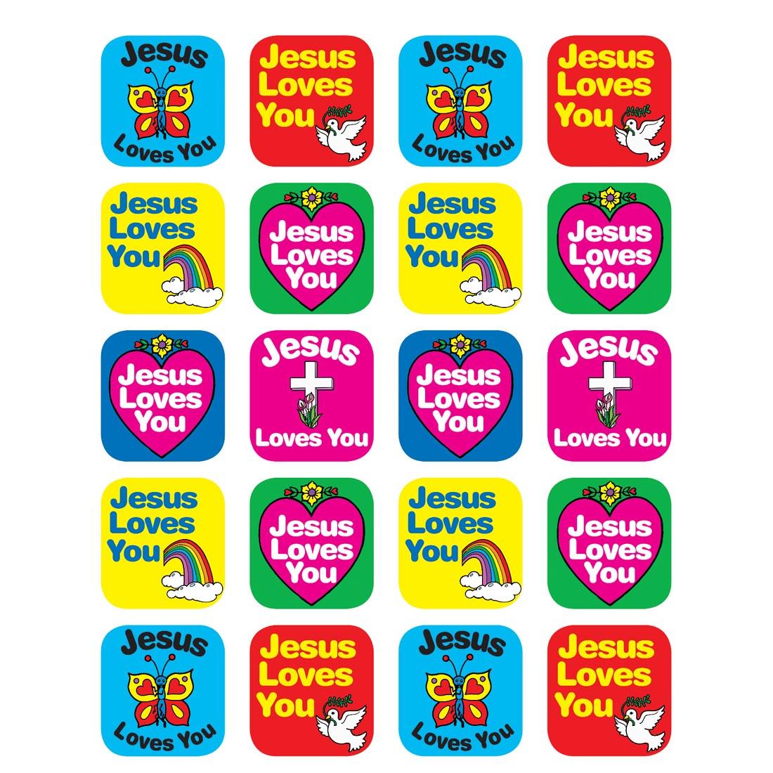 Jesus Loves You Stickers By Teacher Created Resources