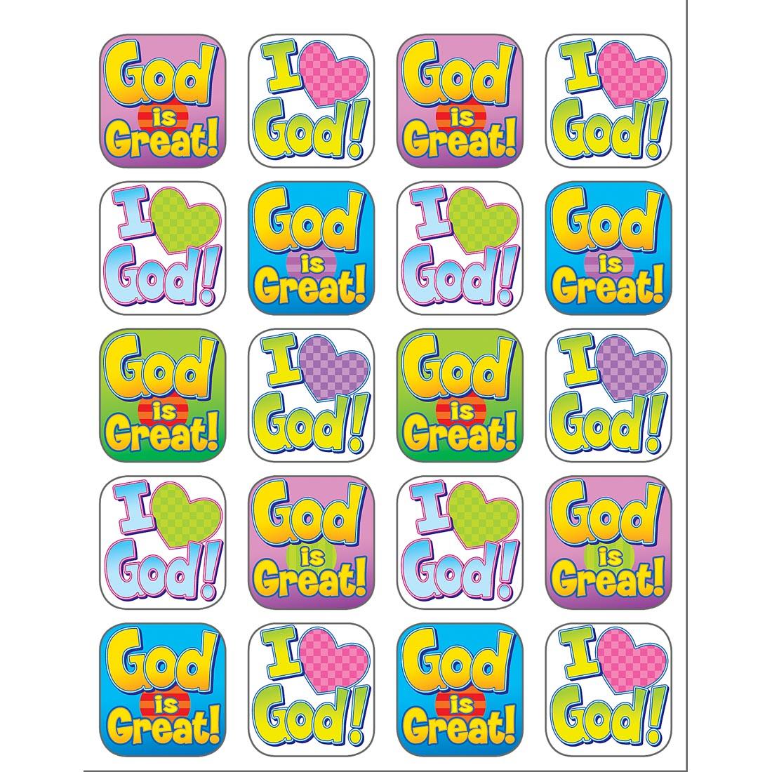 God is Great Stickers