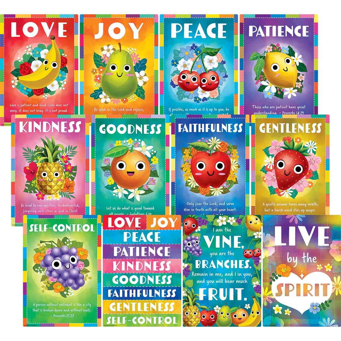 Fruit of the Spirit Small Poster Pack By Teacher Created Resources