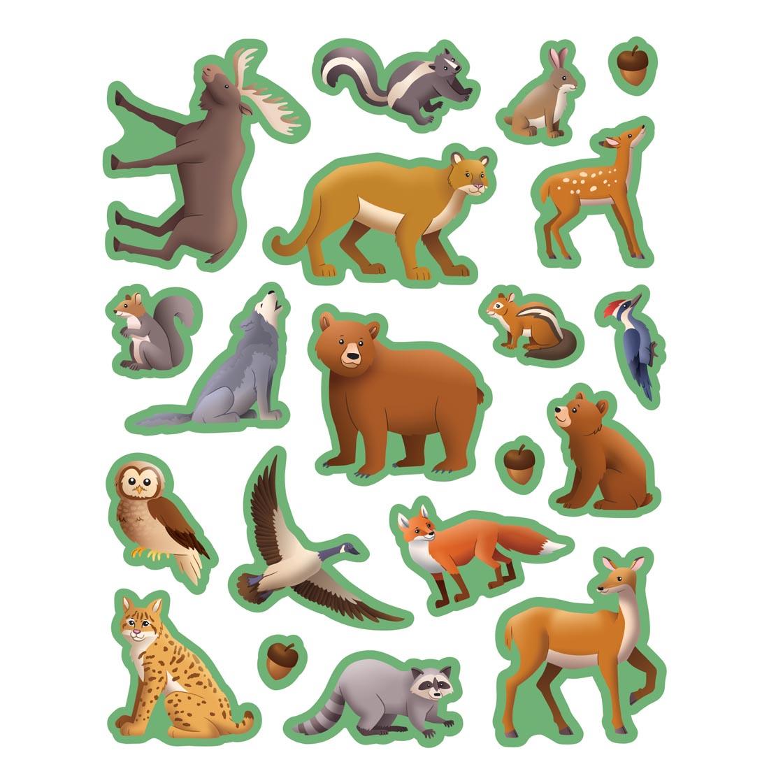 Woodland Animals Stickers By Teacher Created Resources