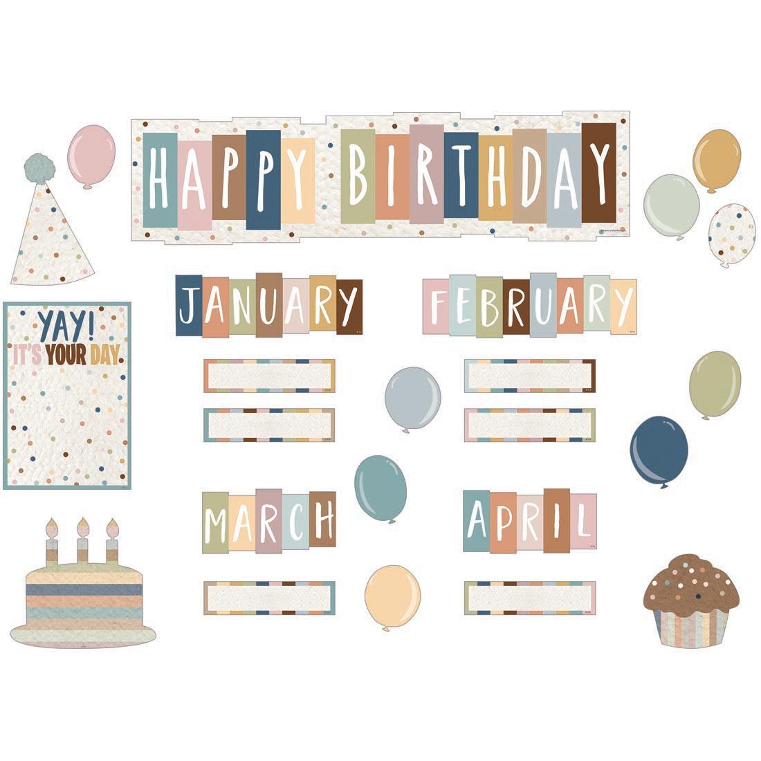 Happy Birthday Mini Bulletin Board Set from the Everyone is Welcome collection by Teacher Created Resources