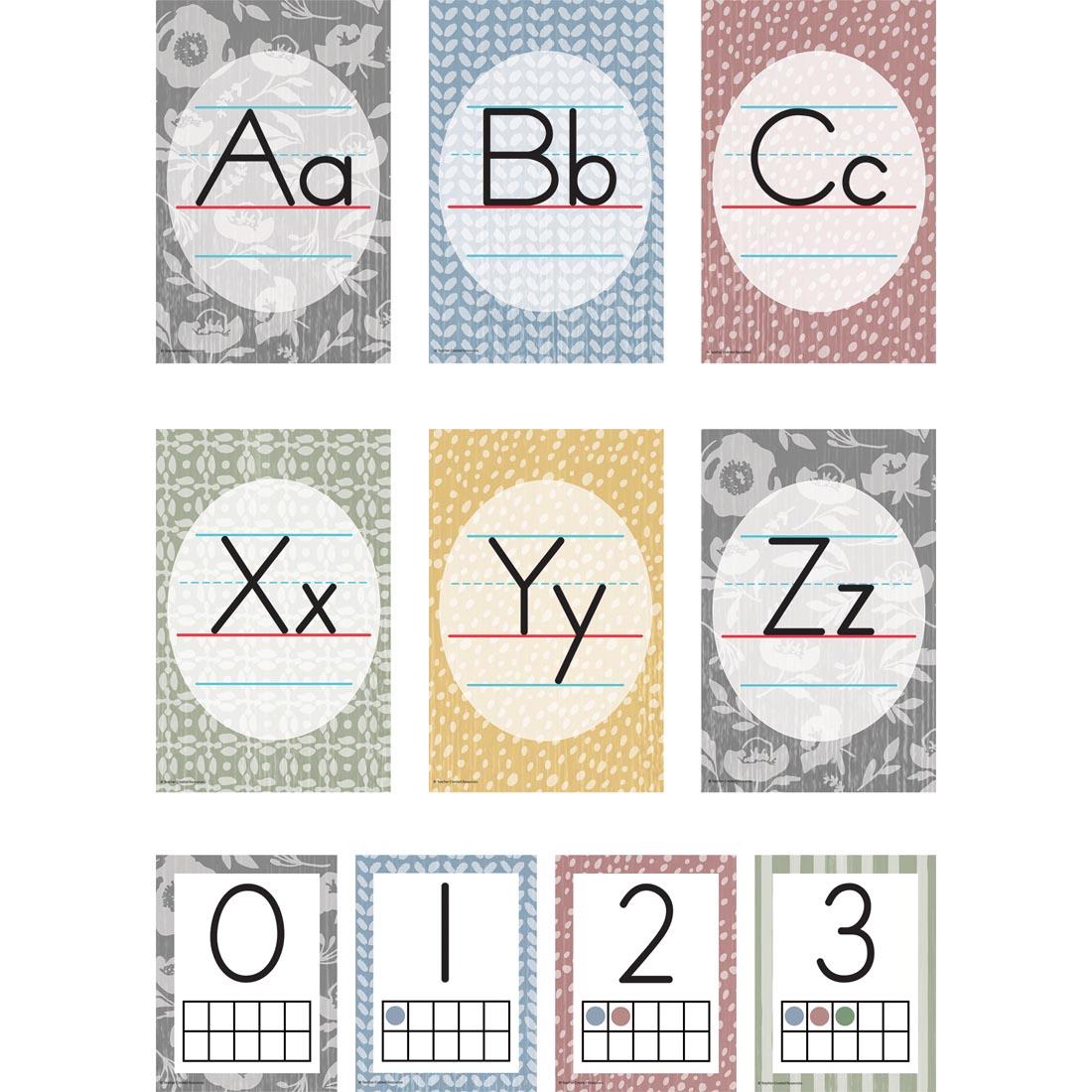 pieces from the Alphabet Bulletin Board Set from the Classroom Cottage collection by Teacher Created Resources