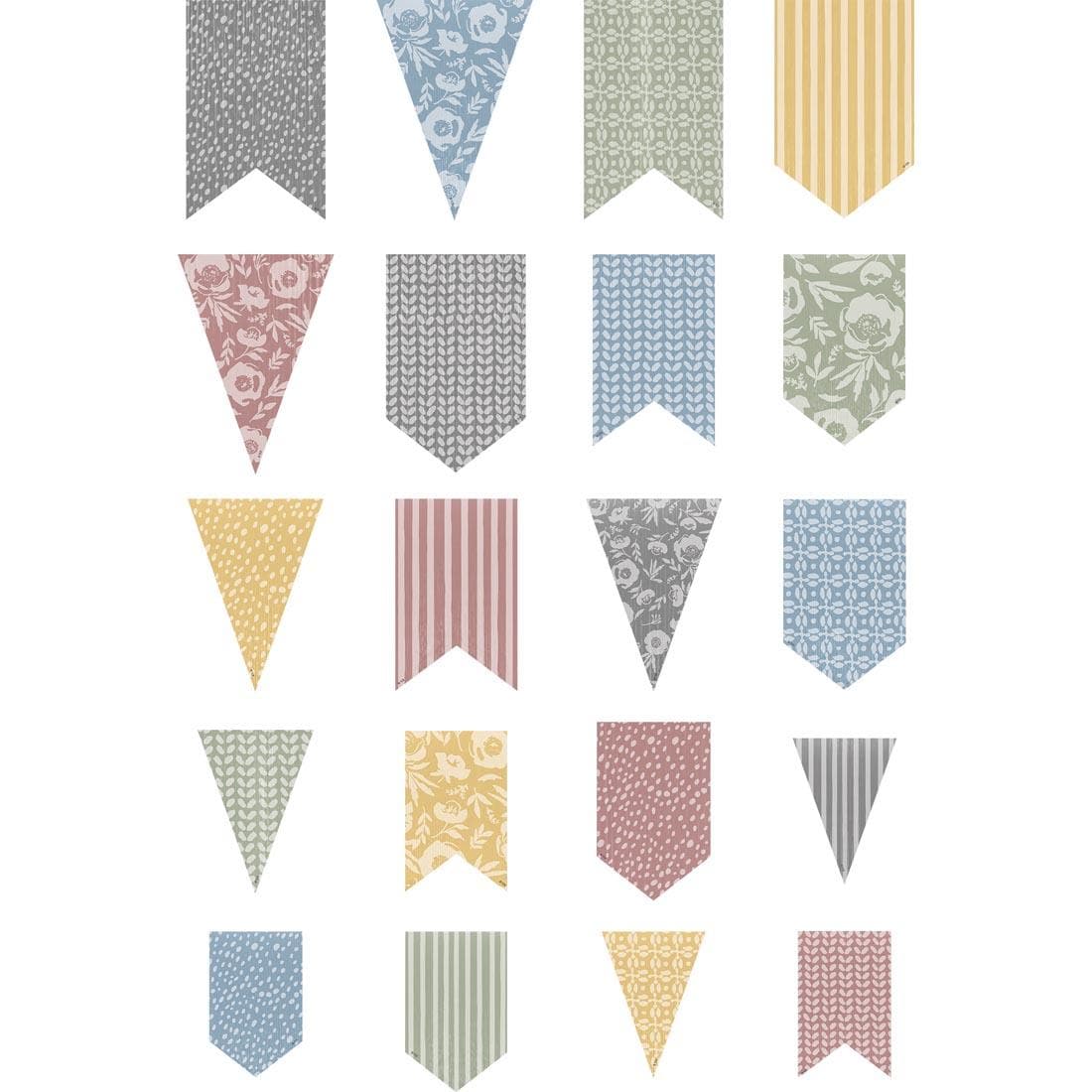 Pennants Accents from the Classroom Cottage collection by Teacher Created Resources