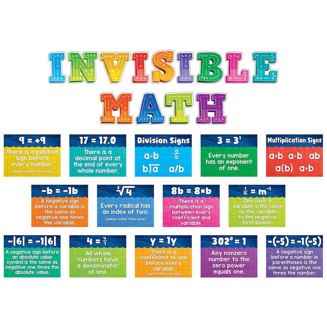 Invisible Math Bulletin Board Set By Teacher Created Resources