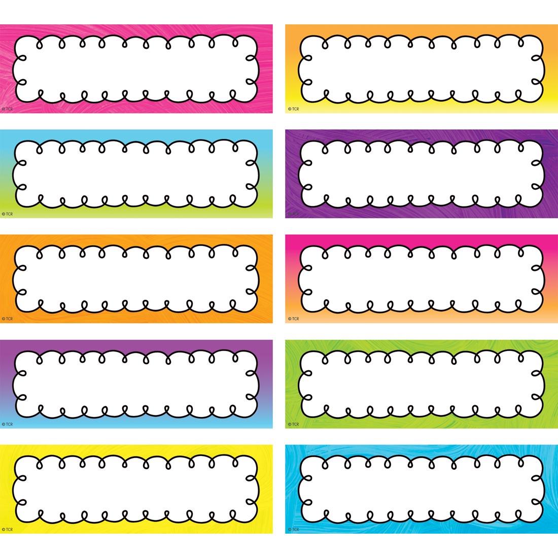 Magnetic Labels from the Brights 4Ever collection by Teacher Created Resources
