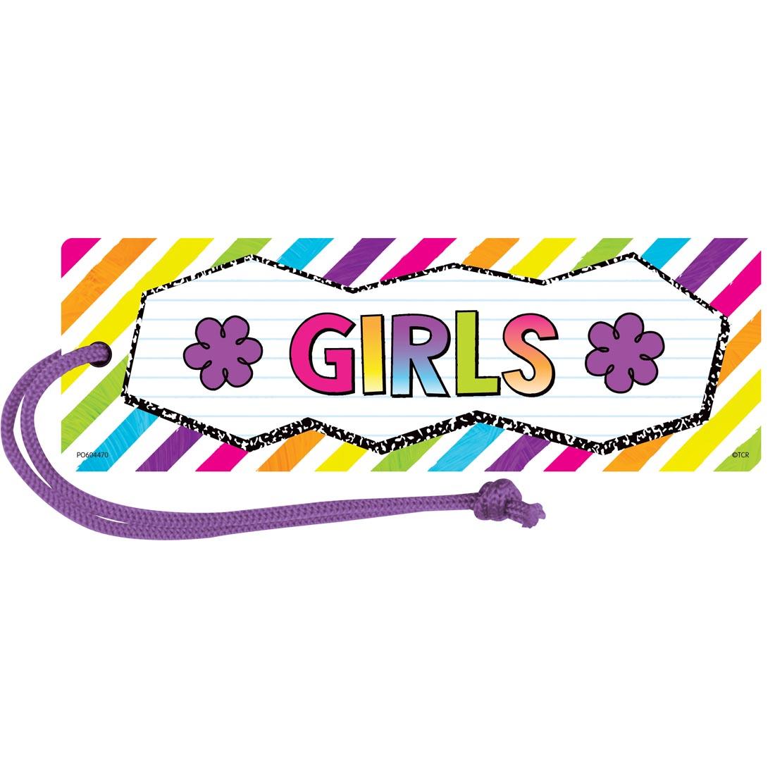 Magnetic Girls Pass from the Brights 4Ever collection by Teacher Created Resources