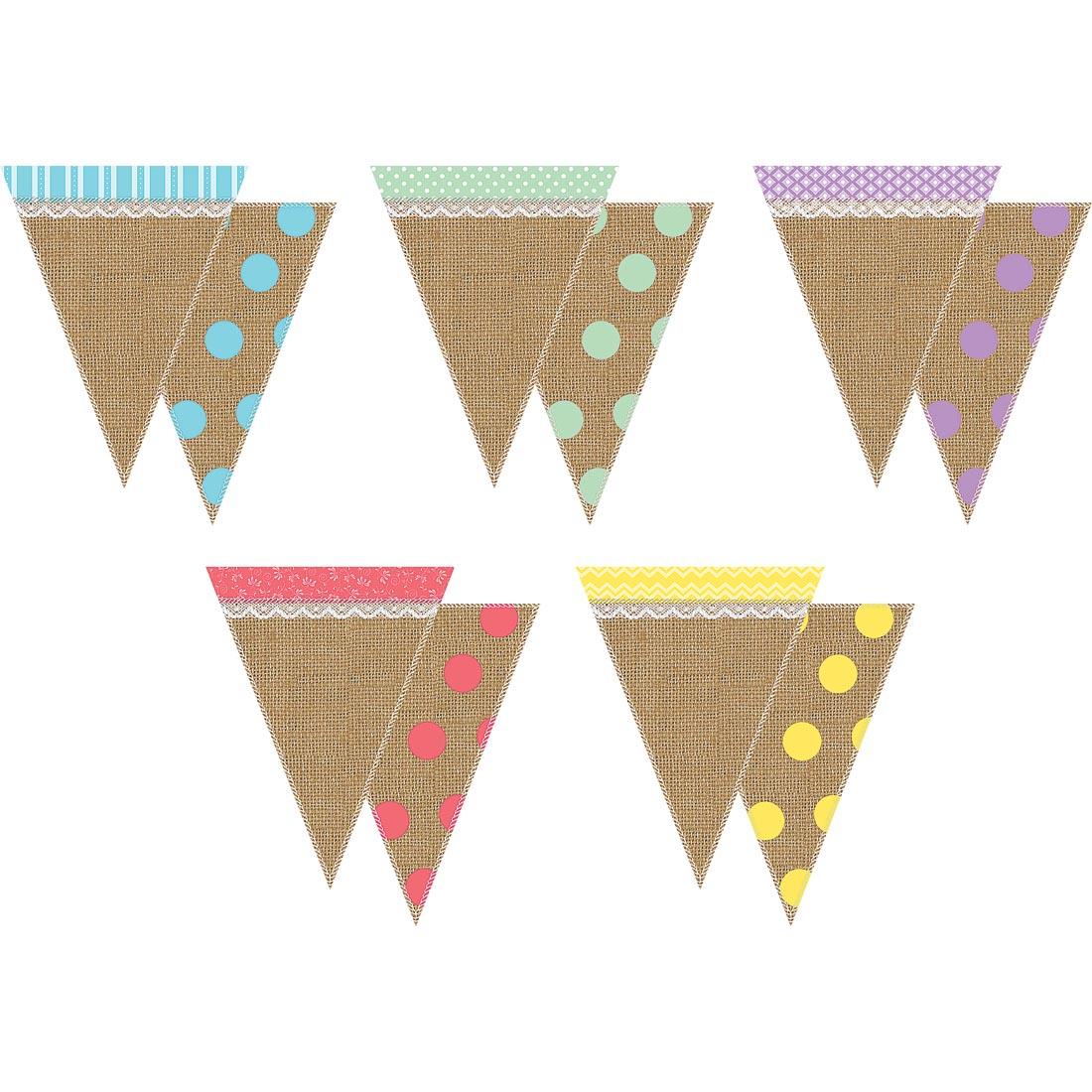 Shabby Chic Pennants by Teacher Created Resources