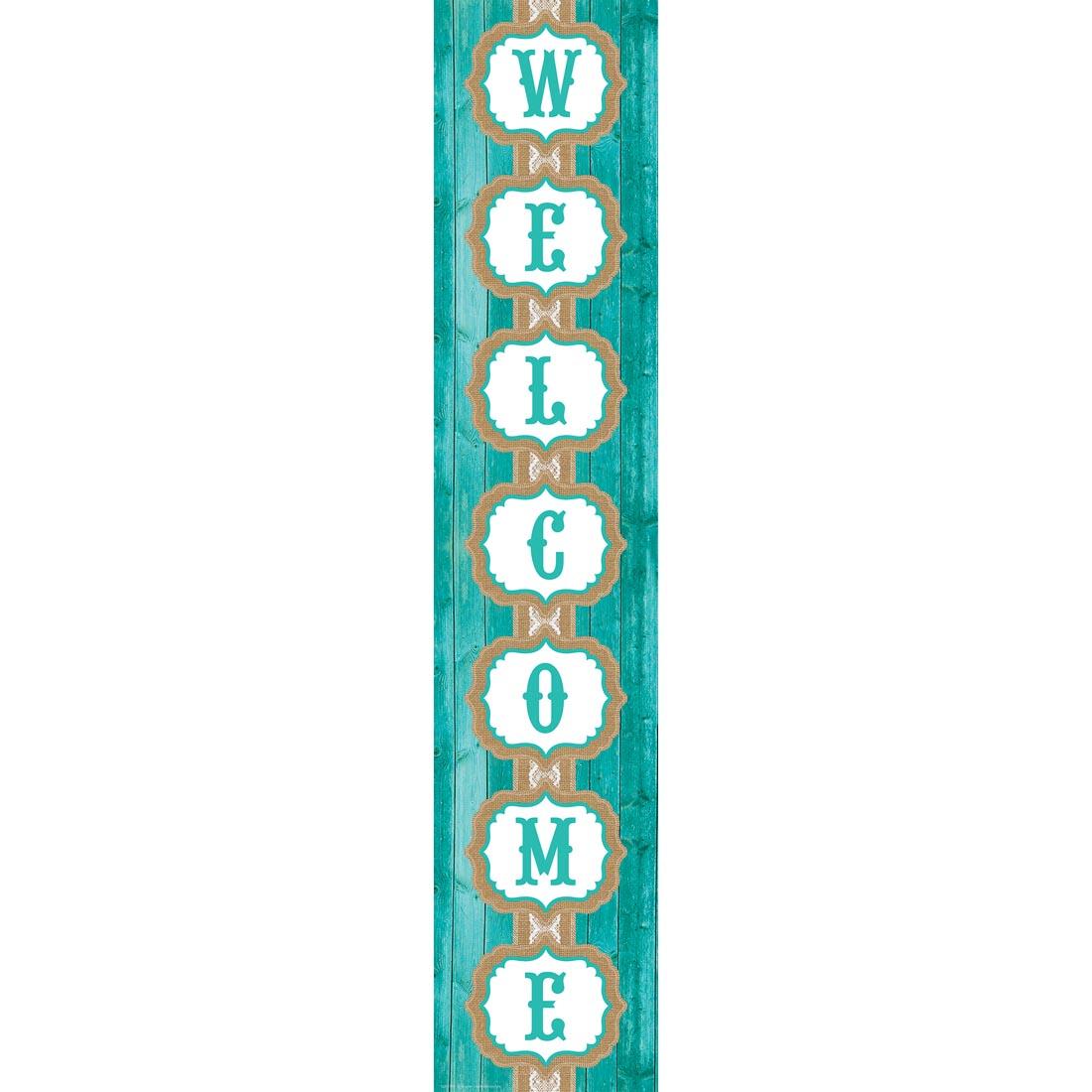 Shabby Chic Vertical Welcome Banner by Teacher Created Resources