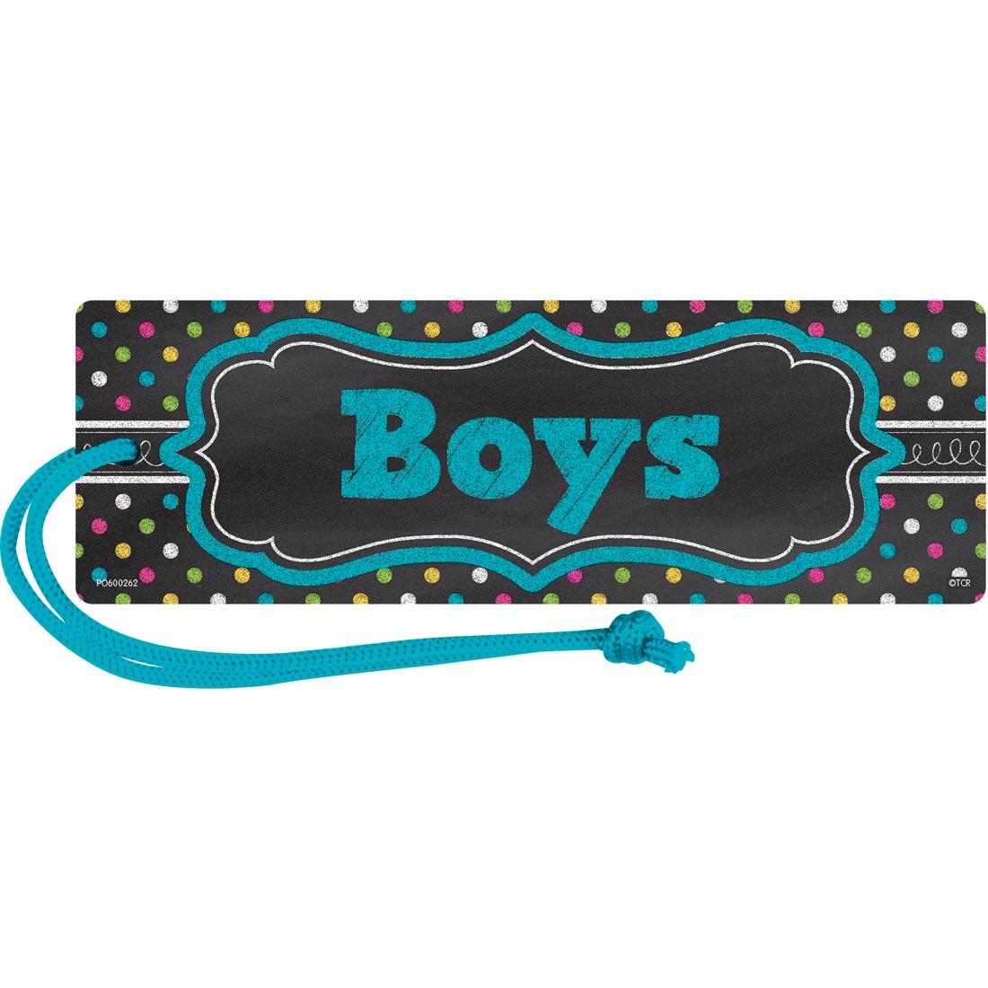 Magnetic Boys Pass from the Chalkboard Brights collection by Teacher Created Resources