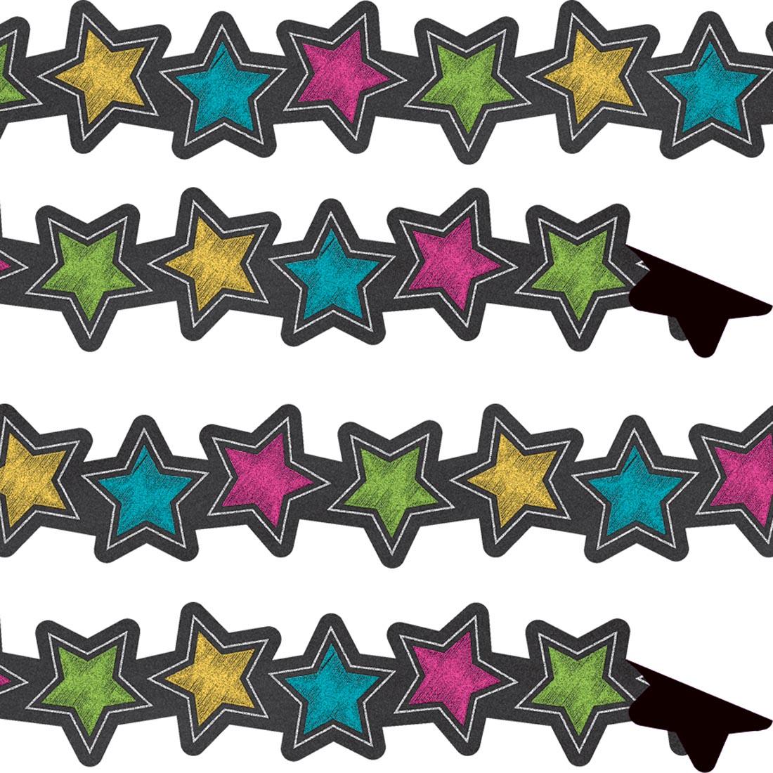 Stars Magnetic Borders from the Chalkboard Brights collection by Teacher Created Resources