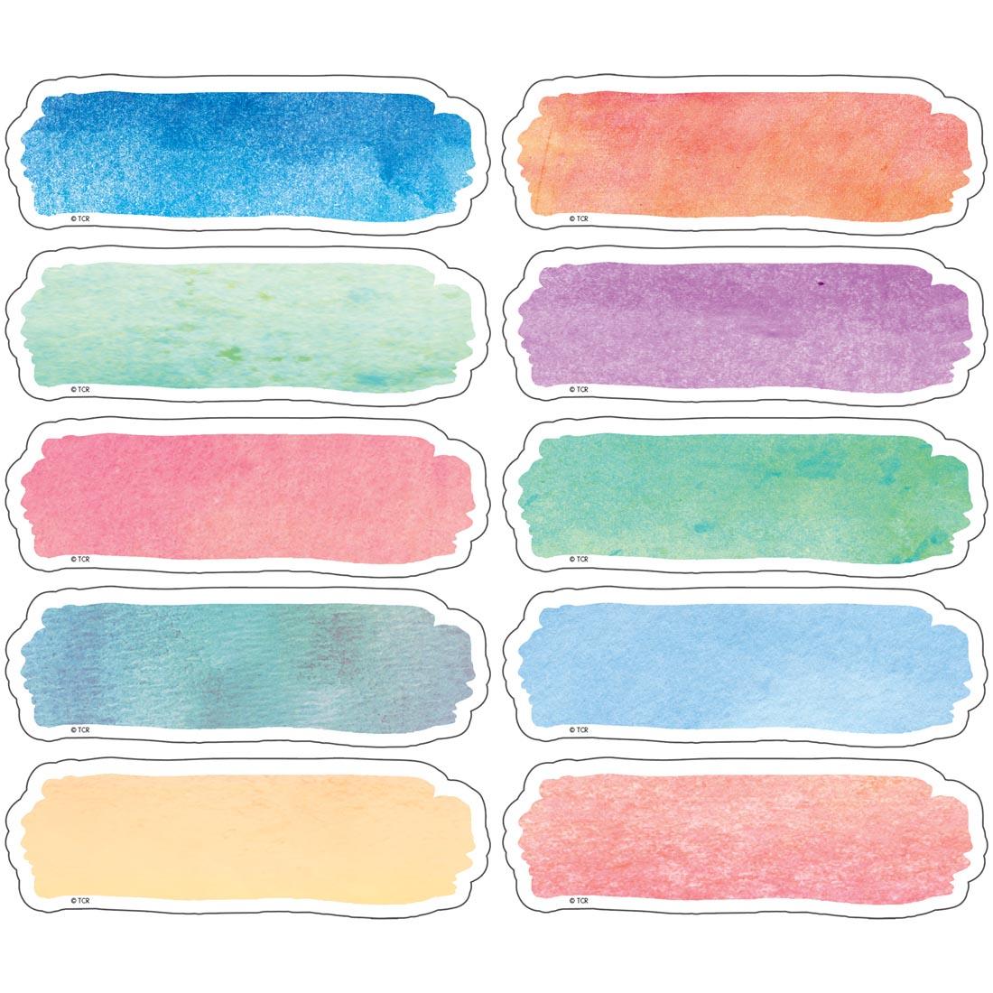 Labels Magnetic Accents from the Watercolor collection by Teacher Created Resources