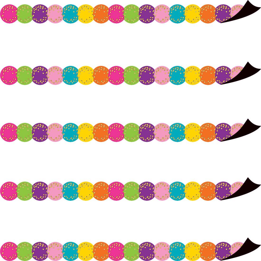 Circles Die-Cut Magnetic Border from the Confetti collection by Teacher Created Resources