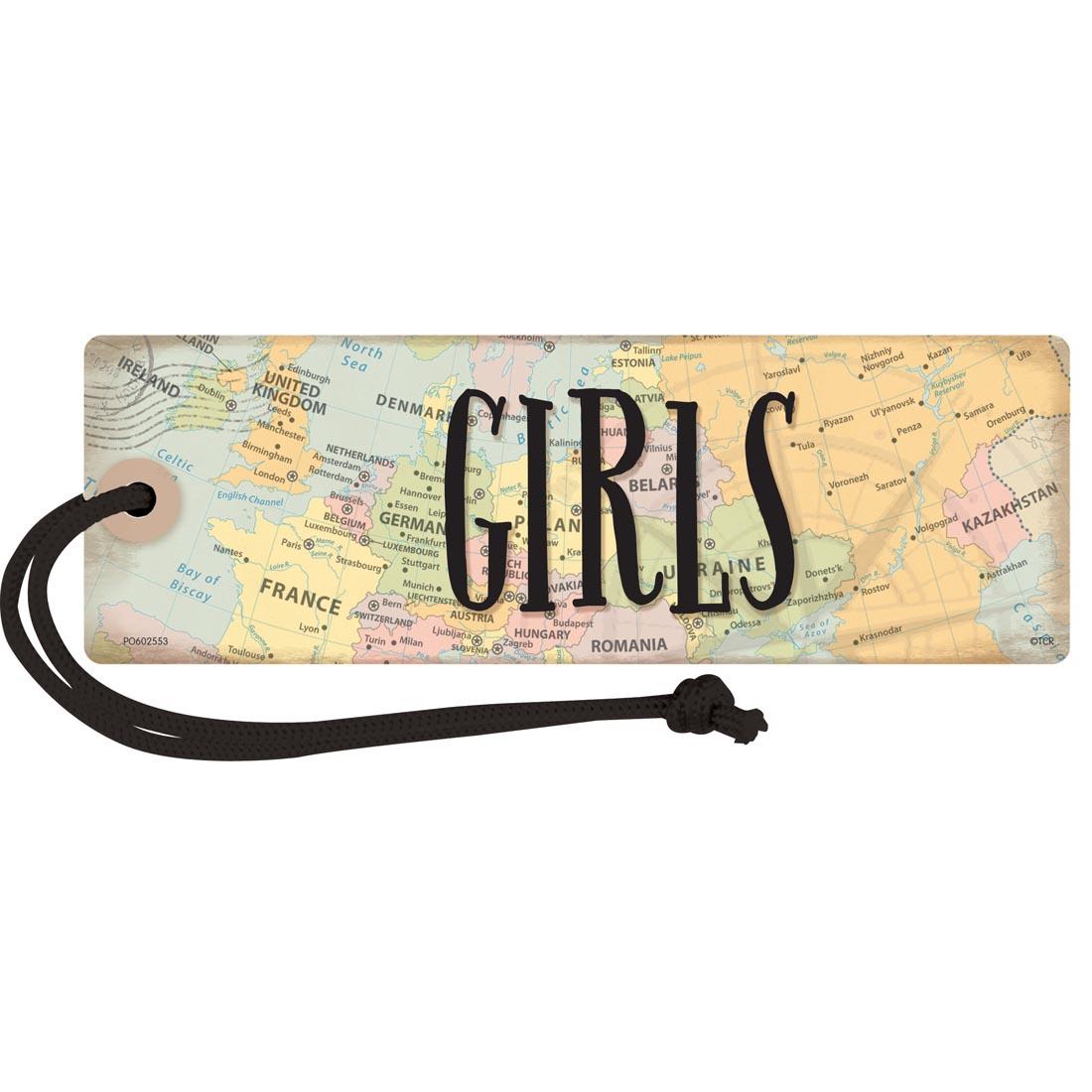 Magnetic Girls Pass from the Travel the Map collection by Teacher Created Resources